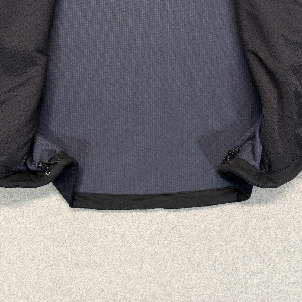 The North Face Mens Large Black Full Zip Fleece Jacket Outdoor Hiking